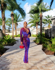 Jungle Fever Maxi Dress - Red