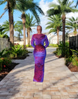 Jungle Fever Maxi Dress - Red