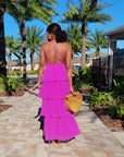 Naomi Chiffon Ruffle Dress