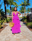 Naomi Chiffon Ruffle Dress