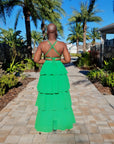 Naomi Chiffon Ruffle Dress