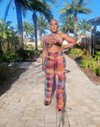 Plaid 3pc Pants Set