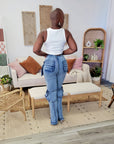 Multi Pocket Denim Pants