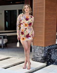 Miley 3D Floral 2pc Skirt Set