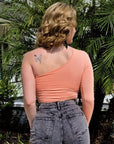 Tori One Sleeve Crop Top