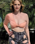 Tori One Sleeve Crop Top