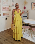 Naomi Ruffle Maxi Dress