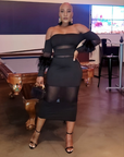 Milani Feathered Dress