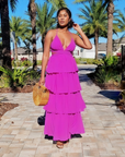 Naomi Chiffon Ruffle Dress