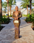 Jungle Fever Maxi Dress - Mustard