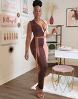 Color Block Maxi Dress
