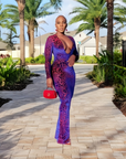 Jungle Fever Maxi Dress - Red