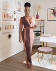Color Block Maxi Dress