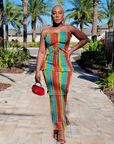 Island Gyal Smocked Dress