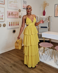 Naomi Ruffle Maxi Dress