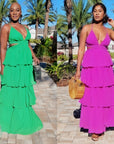 Naomi Chiffon Ruffle Dress