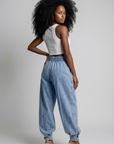 High Waist Balloon Jeans