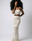 Santorini Crochet Skirt Set