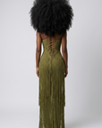 Maria Crochet Fringe Dress