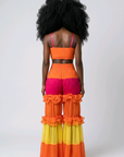 Tropical Heat Ruffle Pants Set