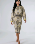 Argyle Skirt Set