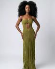 Maria Crochet Fringe Dress