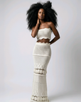 Santorini Crochet Skirt Set