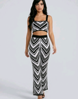 Geometric Bandage Pants Set