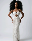 Maria Crochet Fringe Dress