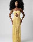 Maria Crochet Fringe Dress