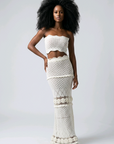 Santorini Crochet Skirt Set