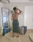 Summer Babe Crossback Midi Dress