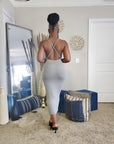 Summer Babe Crossback Midi Dress