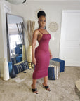 Summer Babe Crossback Midi Dress