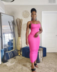 Summer Babe Crossback Midi Dress