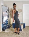 Summer Babe Crossback Midi Dress