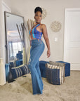 Thelma Bell Bottom Denim Pants
