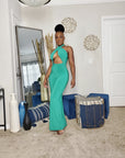 Halter Wide Leg Jumpsuit