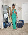 Halter Wide Leg Jumpsuit