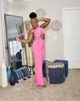 Halter Wide Leg Jumpsuit
