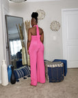 Halter Wide Leg Jumpsuit