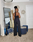 Halter Wide Leg Jumpsuit