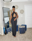 Halter Wide Leg Jumpsuit
