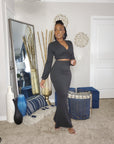 Sasha Long Sleeve 2pc Skirt Set