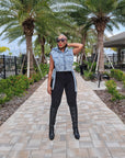 Vogue Denim Puffer Jacket