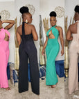 Halter Wide Leg Jumpsuit
