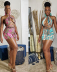 Python Strappy Romper