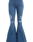 Thelma Bell Bottom Denim Pants