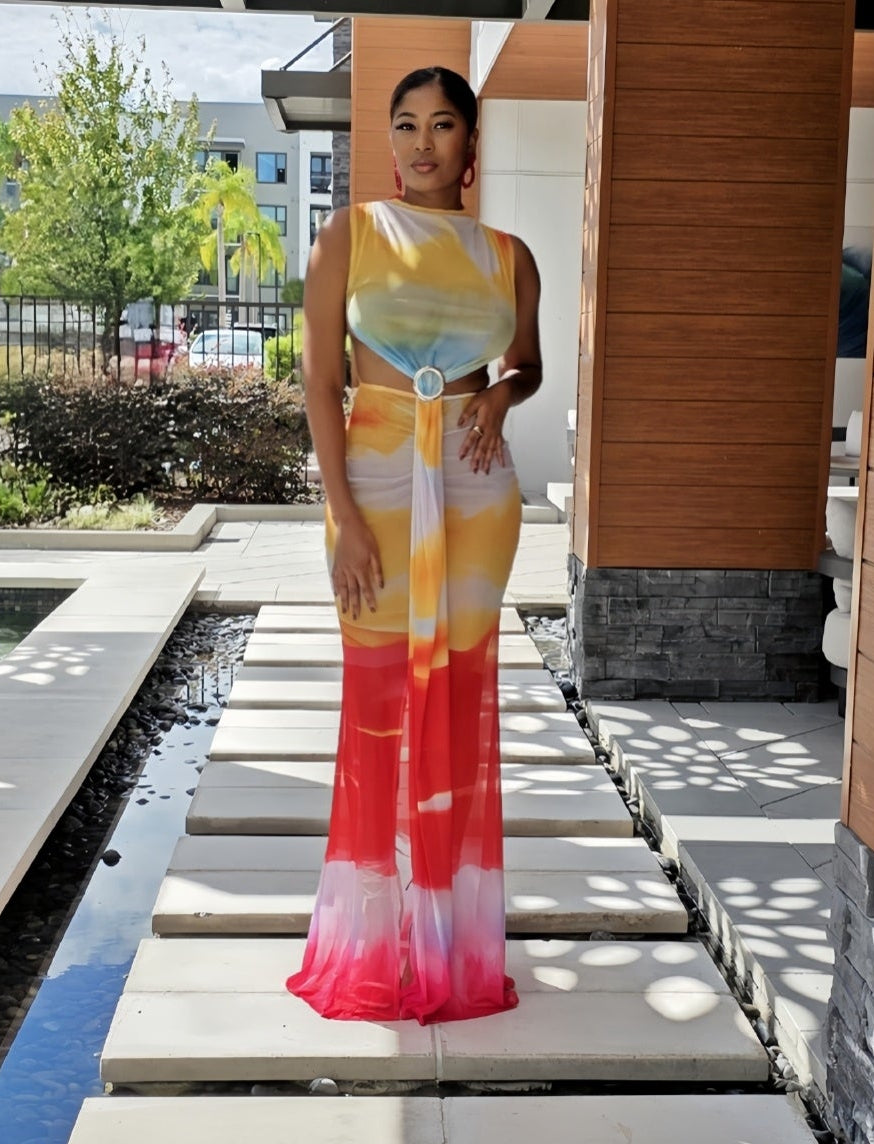 Ocean Fire Mermaid Dress