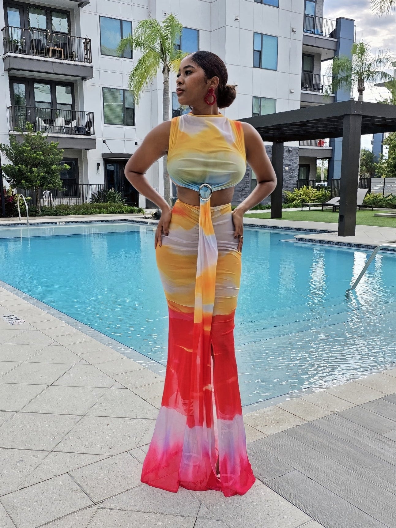 Ocean Fire Mermaid Dress